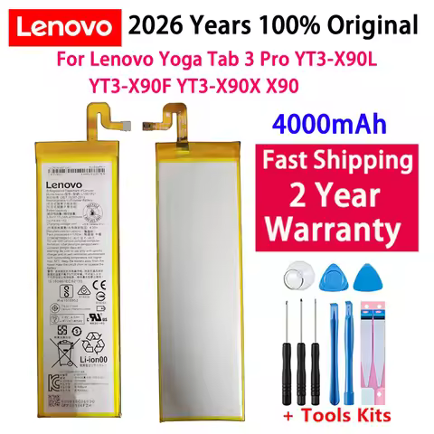 2026 Years 100% Original For Lenovo Yoga Tab 3 Pro YT3-X90L YT3-X90F YT3-X90X X90 100% Original 4000