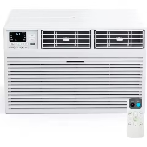 12000 BTU Through Wall AC Cooling Dehumidifier Fan with Timer for Rooms up to 550 Sq Ft 115V