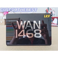 NUMBER PLATE MOTOR 2D (TULISAN DALAM) LK8 FONT DESIGN