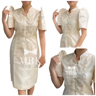 Hot ✅ Marian Barong Filipiniana Dress Computer Embroidered