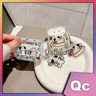 「Qc」Cute cartoon with puppy pendant airpod case airpods case airpods 2 case airpods 3 case airpods Pro case airpods Pro 2 case tpu soft case Anti-drop water-proof
