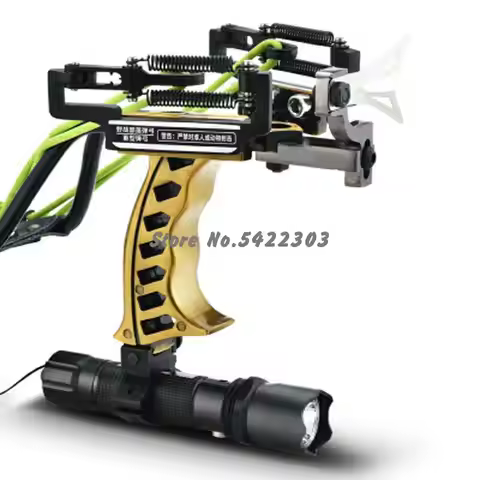 New Powerful Hunting Fishing Laser Slingshot Stainless Steel Catapult Professional Crossbow Strong S