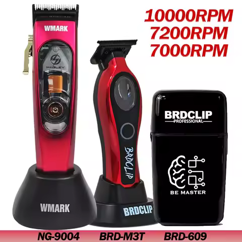 Professional 10000RPM WMARK NG-9004 BRDCLIP M3T 609 999 9000RPM Electric DLC Blade Hair Clipper Trim