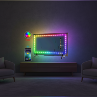 5V USB powered LED strip lights with Bluetooth app control for TV backlighting and room decor