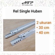 Huben Single Rail 30 40 cm White Drawer