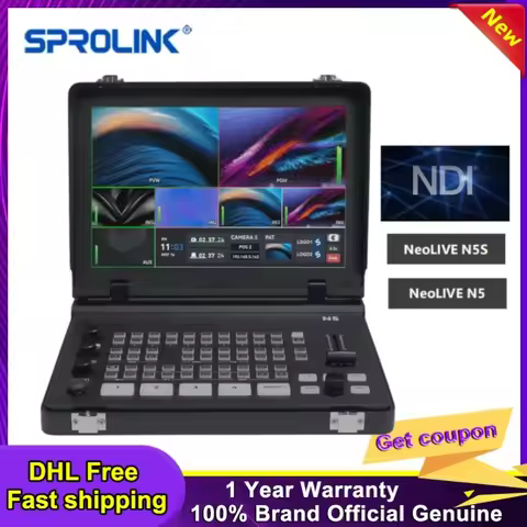 SPROLINK NeoLIVE N5 / N5S 5CH Laptop 4K Live Streaming Switcher HDMI SDI Multi Functional Input