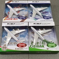 Diecast Airplane Citylink Miniature Citylink Airplane garuda batik air emirates