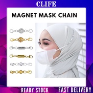 CLIFE🎁Mask Chain Magnet Delicate Clover Beaded Female Accessories Hanging Mask Chain Eyeglasses Chai