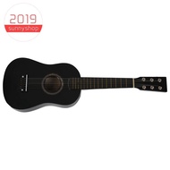 23 Inch Basswood 12 Frets 6 String Guitar for Beginners(black)
