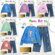 KATUN Children's Cotton Jeans Suit || Moina Set 4 By Nia Moslem