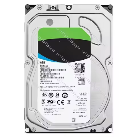 6T Dedicated Hard Drive for Monitoring, Mechanical Disk 8tb Haikang Monitoring Video Disk ST6000VX00