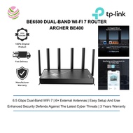 TP-Link Archer BE400 BE6500 Dual-Band Wi-Fi 7 Router Multi-Link Operation (MLO)