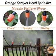 Orange Sprayer Head, Fog Nozzle for Sprayer Garden Sprinkler Spray/