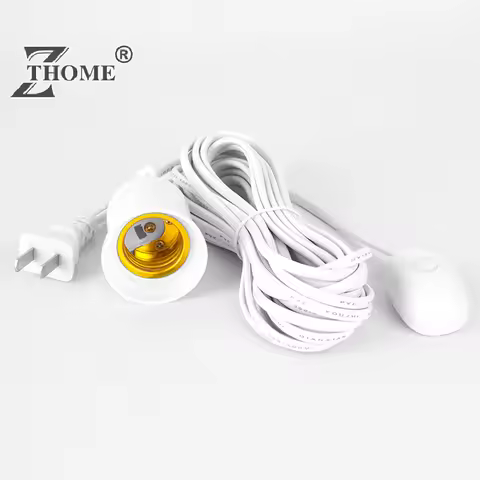2M/4M/7M/9.5M Lamp Base Holder Power Cord Cable E27 US Hanging Pendant LED Light Fixture Socket Cord