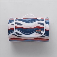 日本 OCEAN PACIFIC 紅白藍色波浪紋尼龍布 防潮 野餐 運動 地墊
