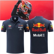 2025 Baju Perlumbaan F1 Baru + Baju Perlumbaan F1 Pasukan Merah + Baju Polo Lengan Pendek Lelaki dan