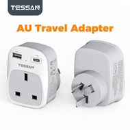 TESSAN Travel Adapter to China Australian Plug Adapter with 2 USB Ports Travel Outlet for UK AU