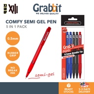 GRABBIT Digno Comfy Semi Gel Pen 0.5mm [5 in 1] X3SHOP