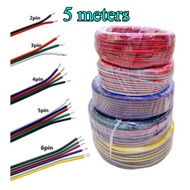 5m Extension Wire 22AWG Connector for WS2812/WS2811 RGB/RGBW/RGB CCT 5050 3528 LED Strip