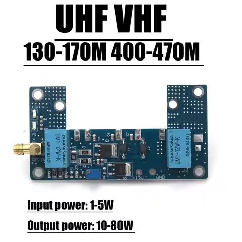 80W UHF VHF RF Power Amplifier Board kits 130-170M 400-470M for RA30H4047M RA60H4047M Mitsubishi wal