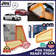 Mercedes Benz OEM Engine Air Filter W176 W177 W205 X253 AMG 4matic Car Kereta Spare Part Accessories