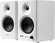 Edifier MR4 Powered Studio Monitor Speakers, 4" Active Near-Field Monitors Speaker - White (Pair)