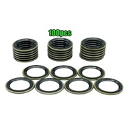 100pcs M12 Oil Drain Plug Washer Oil Sump Gasket 12mm Washer Sealing Ring Metric Bonded Seal Engine 