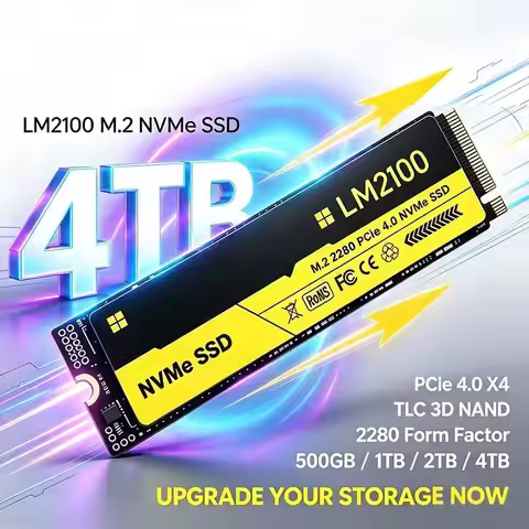 500GB 1TB 2TB 4TB M.2 NVMe SSD PCIe 4.0x4 Gen4 2280 NVME LM2100 SSD Internal Solid State Drive for P