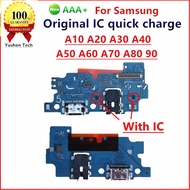 For Samsung A10 A20 A30 A50 A60 A70 A80 A90 USB Charging Port Board Flex Cable Connector Parts Micro