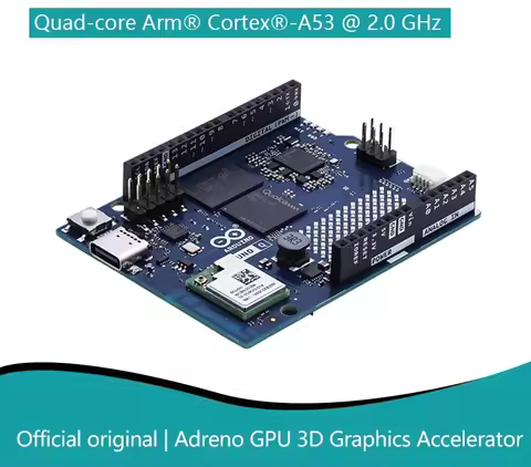 QRB2210 + STM32U585 Development Board, Adreno GPU 3D Graphics, UNO Q Compatible, Arduino IDE Support