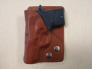 Fits Sig Sauer P938 Formed Brown Leather Wallet & Pocket Holster Right Hand