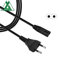 FORBETTER EU Extension Cord Desktop Laptop For Monitor Console Cord Electric Cord 2-Prong Pin 1.5Met