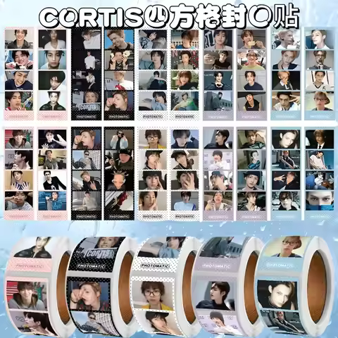 CORTIS Boy Group Star Peripheral Roll Stickers 5ROLLS-600Pcs Handbook Notebook Decorative Sealing Ta