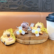 PERRY1 Capybara Doll Fighter Keychain, Cartoon Cute Capybara Car Pendant, Fashions UV Electroplating