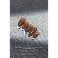 Nail box design - first fennel model tea colorPieceg - Yearbook Nail, bridal nail - Code 046