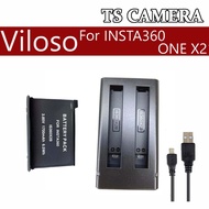 VILOSO REPLACEMENT BATTERY FOR INSTA360 ONE X2 / BATTERY INS360 ONE X2 / DUAL CHARGER INSTA360 ONE X