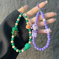 Mobile Phone Chain Cute Dopamine Star Phone Case Lanyard Beaded Lanyard Polaroid Pendant