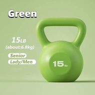 【Fast Shipping】5Lbs/10Lbs/15Lbs/20Lbs Kettlebell Set PVC Coated Candy Colored Kettlebell Gym Equipme