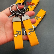 BLACKFUNNY 1Pc Nylon Webbing Strap Car Keychain Durable Key Strap Muti-Pendant Key Holder Keyfob F2Q