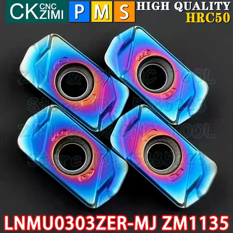 LNMU0303ZER-MJ ZM1135 LNMU 0303 ZER MJ Carbide inserts Fast feed milling inserts CNC metal lathe Ind