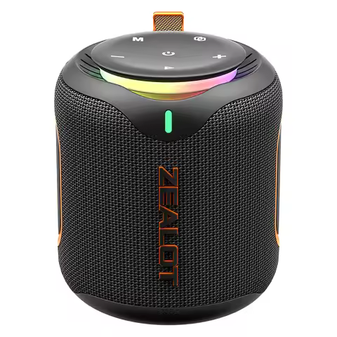 M1 Portable Bluetooth Speaker,IPX6 Waterproof 360° Wireless Speaker TWS Stereo Pairing 10hrs Playtim