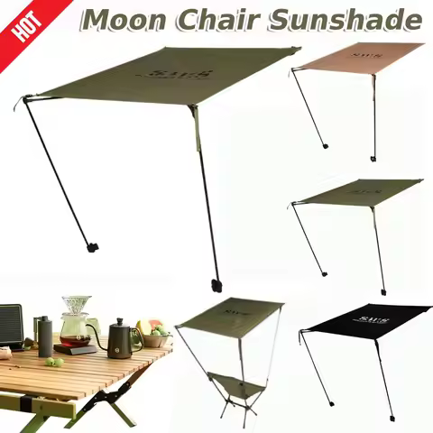 Moon Chair Sunshade UV Protection Beach Chair Sunshade Waterproof Outdoor Moon Chair Awning for Heli