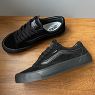 รองเท้าผ้าใบแบบสวมส้นแบนสไตล์วินเทจสีดำ Wtaps Og Style 36 Low-Top Skate Shoes รองเท้าลำลอง สวมใส่สบา