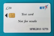 英國B.T.測試電話卡(Test Card)