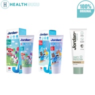 HealthGuru Jordan Toothpaste Step 1 Step 2 Junior 6+ Years Jordan Green Clean  Ubat Gigi Kanak Kanak