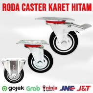 BLACK Trolley Display Caster Wheels Caster Wheel/s BLACK Caster Wheel/s Rubber Wheel/s castor Wheel/