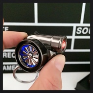 【Ready Stock】turbo keychain Car Turbocharged Keychain with Sound Metal Keychain Modified Car Key Pen