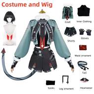 Zenless Zone Zero Jane Doe ชุดคอสเพลย์ผู้หญิงกับหาง Jane Doe ชุดอนิเมะสำหรับงานปาร์ตี้ฮาโลวีนเครื่อง