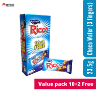 Piccadeli Ricco Chocolate 3 Finger 12s x 23.5g Promo Pack (10+2)