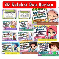 Mysuri 30 Koleksi Sticker Doa Harian Waterproof | Kad Laminate Ready Stock